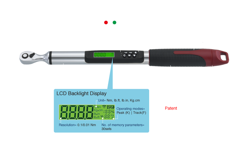 Digital Interchangeable Torque Wrench-Product Features