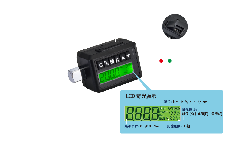 數位扭力顯示器-產品特色