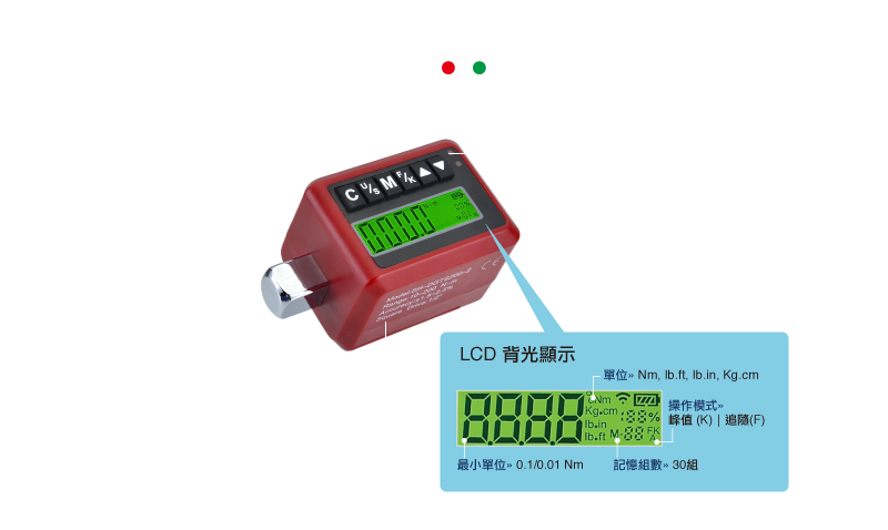 數位扭力顯示器-產品特色