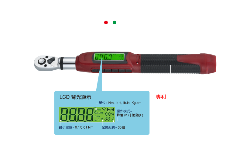 迷你型數位扭力扳手(Bit)-產品特色